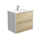 With Moulded Basin-Top - Vanessa Poly-Marble / Satin White Panels