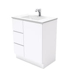 With Moulded Basin-Top - Vanessa Poly-Marble