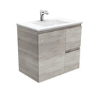 With Moulded Basin-Top - Vanessa Poly-Marble / Right Hand Drawer