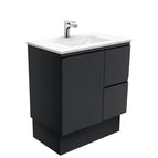With Moulded Basin-Top - Vanessa Poly-Marble / Right Hand Drawer