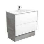 With Moulded Basin-Top - Vanessa Poly-Marble / Industrial Panels