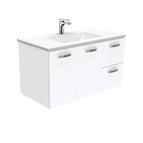 With Moulded Basin-Top - Vanessa Poly-Marble / Right Hand Drawer