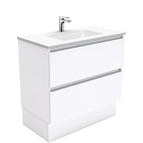 With Moulded Basin-Top - Vanessa Poly-Marble