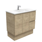 With Moulded Basin-Top - Vanessa Poly-Marble / Right Hand Drawer