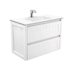 With Moulded Basin-Top - Vanessa Poly-Marble