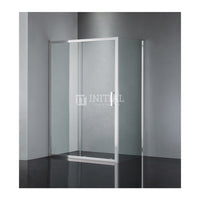 L shape Semi-Frame Sliding Door Adjustable 6mm Glass 1040-1750x1900mm ,
