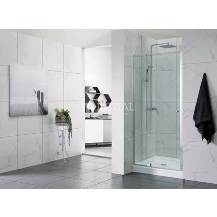 Wall to Wall Semi Frame Pivot Door Shower Screen 700-1320x1900mm ,
